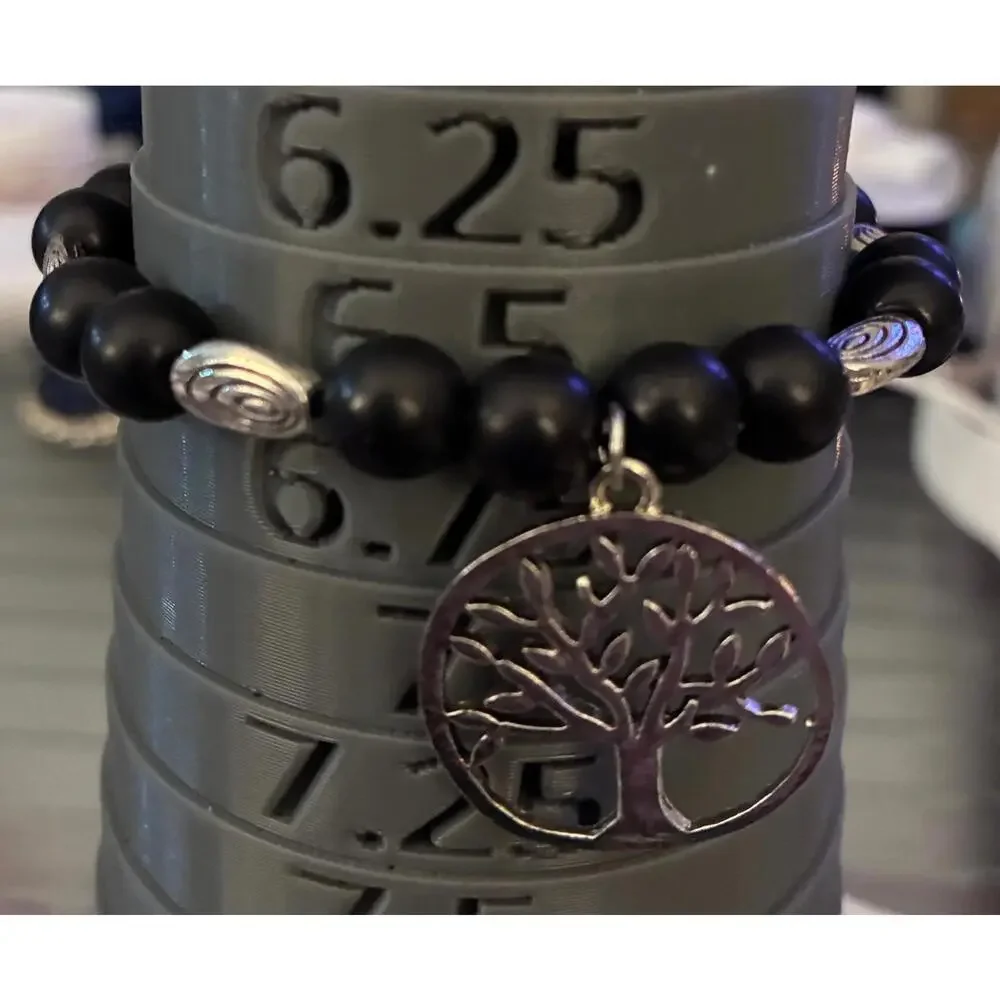 Handmade Tree‎ of life beaded bracelet size 6.5”